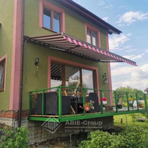 Фотографии выполненных работ компании «ABIE-GROUP» полукассетной маркизы GS-660. г.Истра, Московской обл.