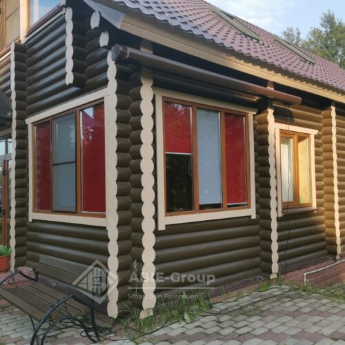 Фотографии выполненных работ компании «ABIE-GROUP» кассетной маркизы Cassette. Монтаж выполнен на металлическую ферму. г.Ступино, Московской обл.
